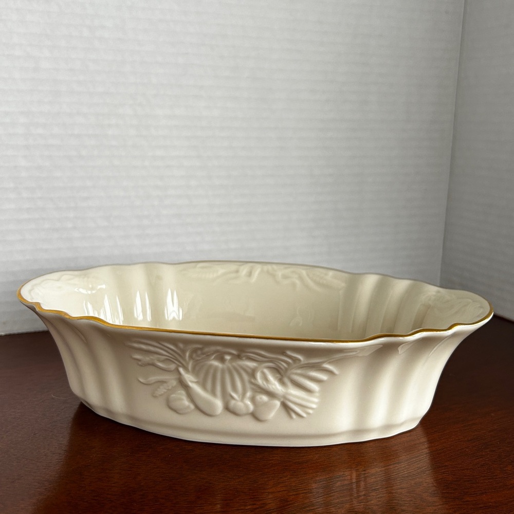 Vintage Lenox 8 3/4" China Harvest Server Bowl
